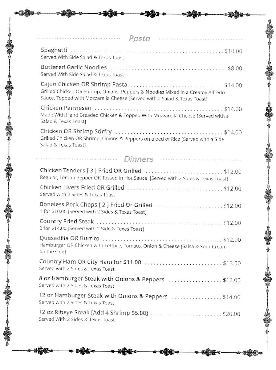 Rusty Rooster Menu - Image 3