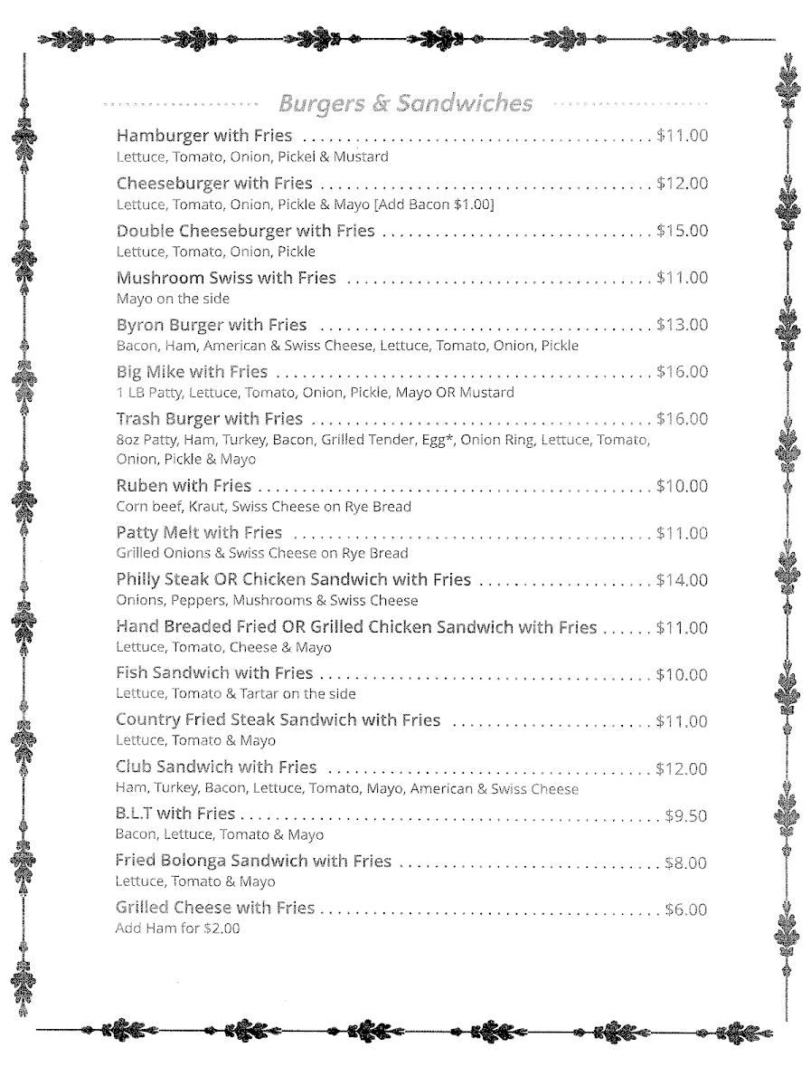 Rusty Rooster Menu - Image 5